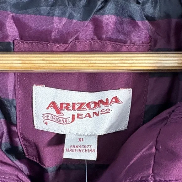 Arizona Jean Company Deep Purple Puffer Jacket - Picture 2 of 10